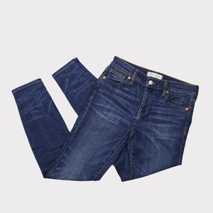 Madewell Blue High Riser Skinny 9 in Jean